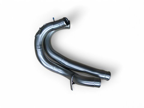 Tubulures intercooler en Inox Tecinox pour HDJ100 - dans le passage de roue avant droit