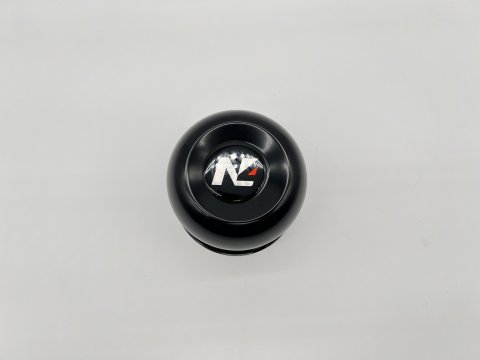 Cache moyeu fermé acier noir pour jantes acier avec centrage 110mm N4-Offroad