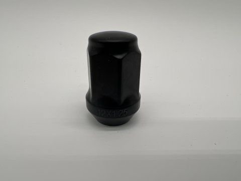 Ecrou de roue noir 12x125 - Hex 19mm - Cône 60° - L35mm N4-Offroad