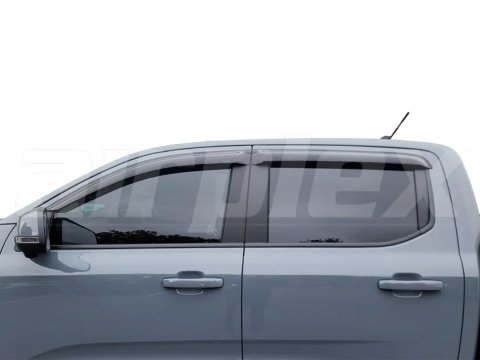 Jeu 4 déflecteurs vitre teintés avant et arrière Ford Ranger T9 VW Amarok