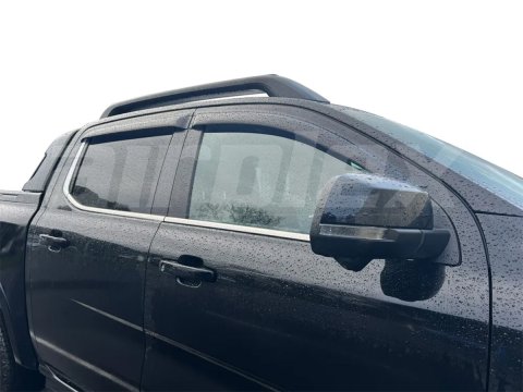 Jeu 4 déflecteurs vitre teintés avant et arrière Ford Ranger T9 VW Amarok