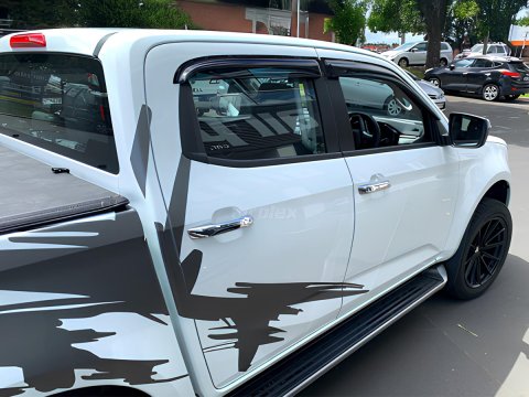 Jeu 4 déflecteurs vitre avant et arrière Isuzu Dmax N57 N60 2020+
