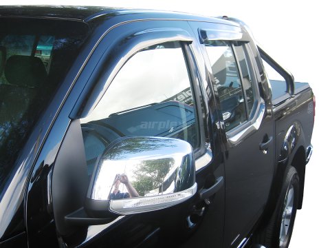 Jeu 4 déflecteurs vitre avant et arrière Nissan Navara D40