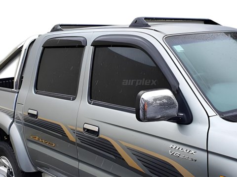 Jeu 4 déflecteurs vitre avant et arrière Toyota Hilux 1998-2004