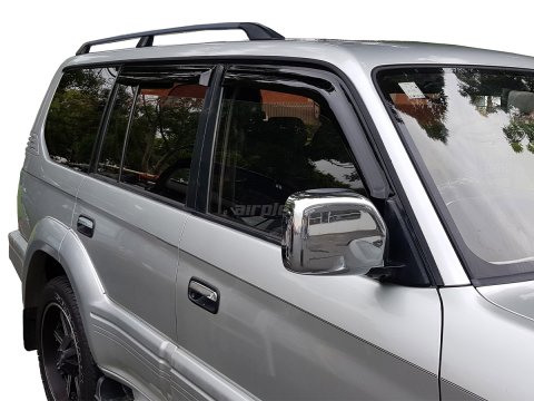 Jeu 4 déflecteurs vitre avant et arrière Toyota KZJ95 KDJ95