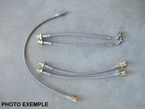 Kit durites de Frein aviation en inox Hilux Revo