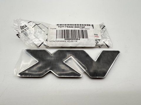 Monogramme chrome et or VX pour HDJ80