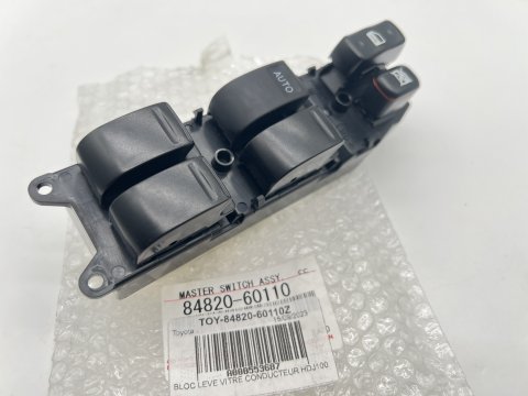 Bloc bouton lève vitre conducteur HDJ100 avant 08/2000