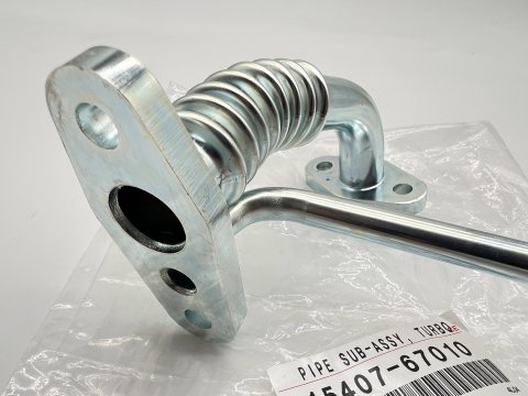 Tube rigide alimentation huile turbo KZJ7 KZJ9
