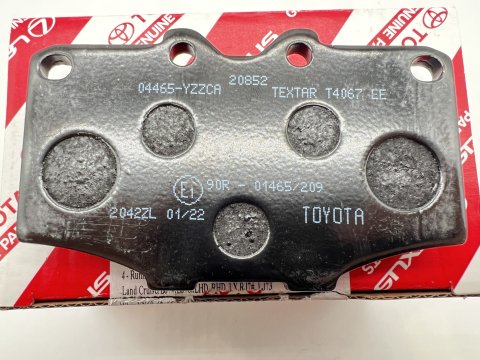 Plaquettes de frein avant BJ4 HJ6 BJ7 - origine Toyota seconde monte (optifit)