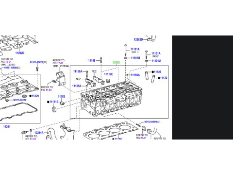Culasse nue Land Cruiser 3.0D4-D KDJ9 KDJ12 KDJ15 Hilux Vigo