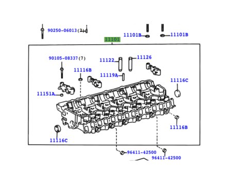 Culasse nue Land Cruiser HDJ100