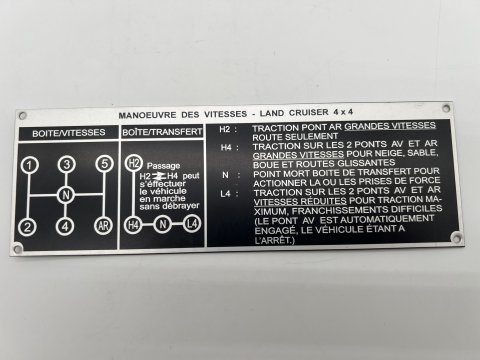 PLAQUE DE TRANSMISSION J4 BV5