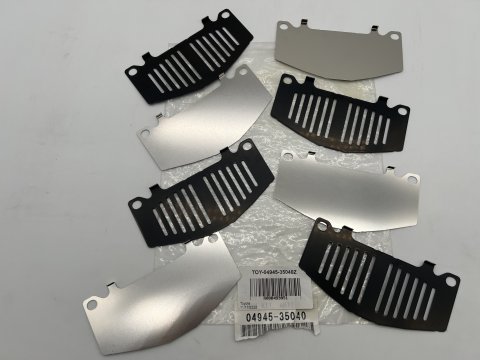 Kit de cales anti grincement / antibruit plaquettes de frein avant HDJ80