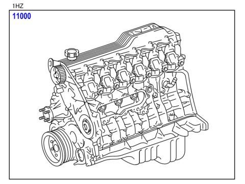 Moteur assemblé NEUF 1HZ pour Land Cruiser HZJ78 HZJ79 HZJ105