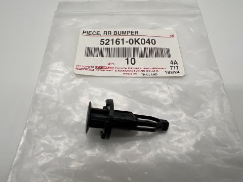 Clip bouton push-clip