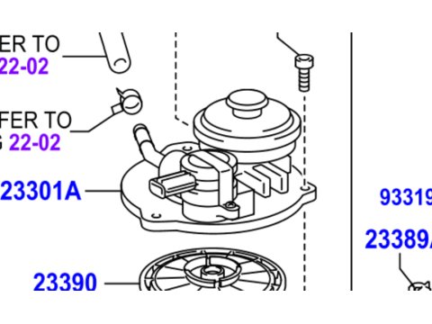 Support filtre gasoil avec réchauffeur HZJ7 2007+