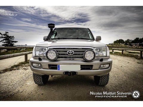Platine de treuil intégrée au pare-chocs d'origine pour Toyota HDJ100