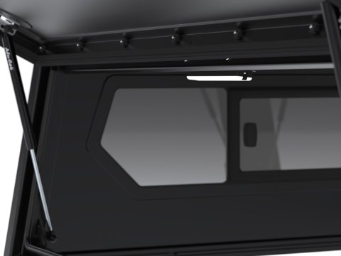 Hardtop Contour noir lisse sans fenêtre latérale pour Jeep Gladiator 2019+ Alu-Cab