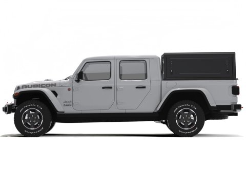Hardtop Contour noir lisse sans fenêtre latérale pour Jeep Gladiator 2019+ Alu-Cab