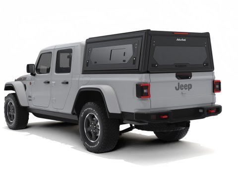 Hardtop Contour noir/ lisse avec fenêtre latérale pour Jeep Gladiator 2019+ Alu-Cab