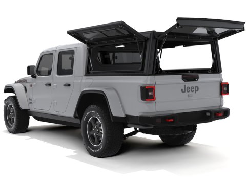 Hardtop Contour noir/ lisse avec fenêtre latérale pour Jeep Gladiator 2019+ Alu-Cab