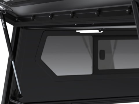 Hardtop Contour noir/ lisse avec fenêtre latérale pour Jeep Gladiator 2019+ Alu-Cab