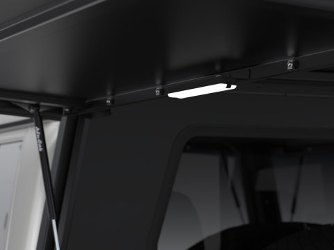 Hardtop Explorer noir lisse Toyota Land Cruiser 79 double cabine 1999+ Alu-Cab