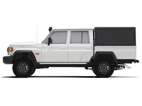 Hardtop Explorer noir lisse Toyota Land Cruiser 79 double cabine 1999+ Alu-Cab