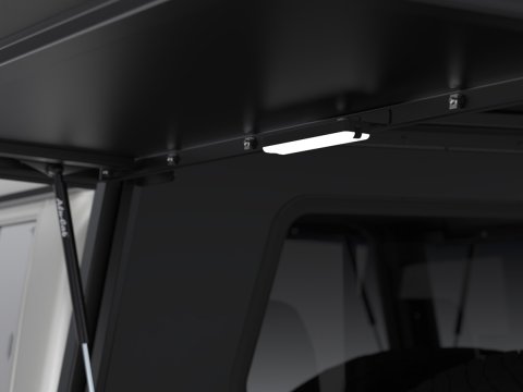 Hardtop Explorer noir strié Toyota Land Cruiser 79 double cabine 1999+ Alu-Cab