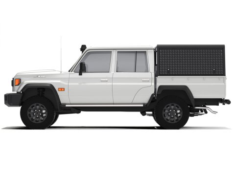Hardtop Explorer noir strié Toyota Land Cruiser 79 double cabine 1999+ Alu-Cab