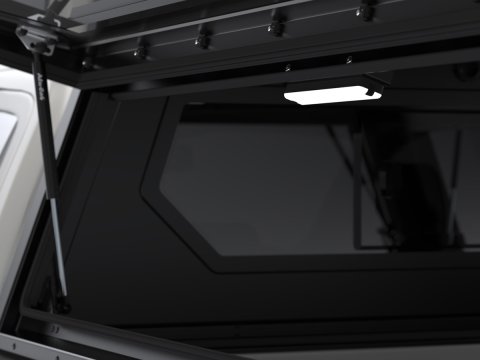 Hardtop Contour noir lisse avec fenêtre latérale Ford Ranger 2023+ Alu-Cab