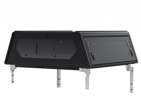 Hardtop Contour noir lisse sans fenêtre latérale Ford Ranger 2023+ double cabine Alu-Cab