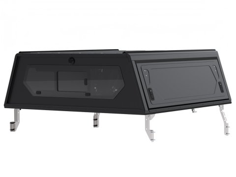 Hardtop Contour noir/ lisse sans fenêtre latérale pour Toyota Hilux Revo 2016+ double cabine Alu-Cab