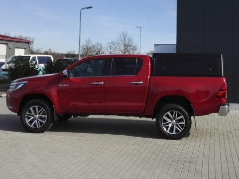 Hardtop Contour noir/ lisse sans fenêtre latérale pour Toyota Hilux Revo 2016+ double cabine Alu-Cab