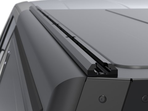 Hardtop Contour noir/ lisse sans fenêtre latérale pour Toyota Hilux Revo 2016+ double cabine Alu-Cab