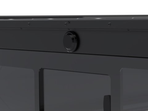 Hardtop Contour noir/ lisse sans fenêtre latérale pour Toyota Hilux Revo 2016+ double cabine Alu-Cab