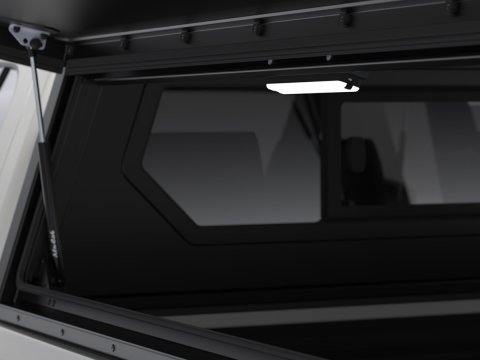 Hardtop Contour noir/ lisse sans fenêtre latérale pour Toyota Hilux Revo 2016+ double cabine Alu-Cab