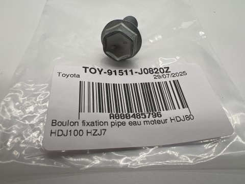 Boulon fixation pipe eau moteur HDJ80 HDJ100 HZJ7