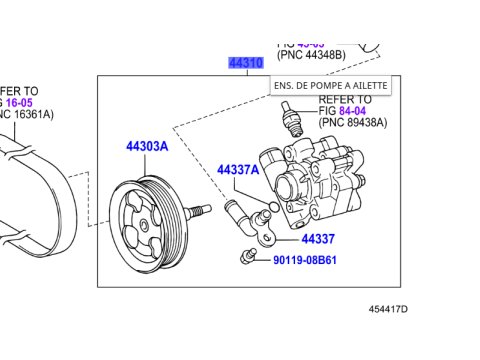 Pompe de direction assistée FJ Cruiser GRJ120