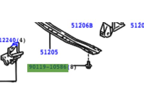 Vis traverse de boite HDJ80 HDJ100