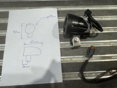 Phare rond spot Beam 1 LED 10 W 1000 lumens