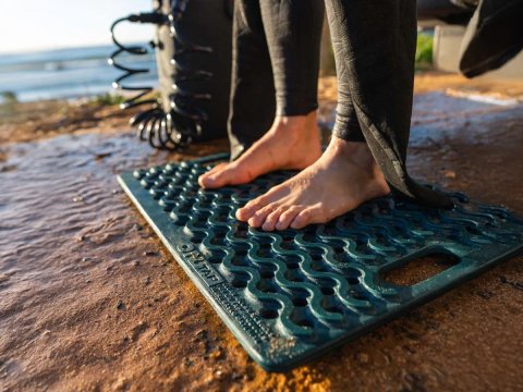 Tapis de douche extérieur bleu Ontap