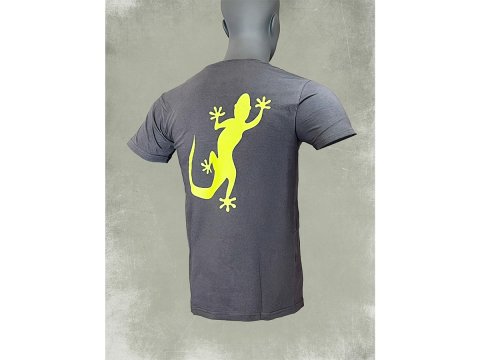 Tshirt homme salamandre verte gris foncé