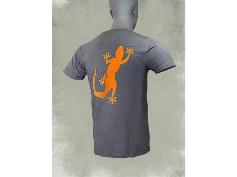Tshirt homme salamandre orange gris foncé