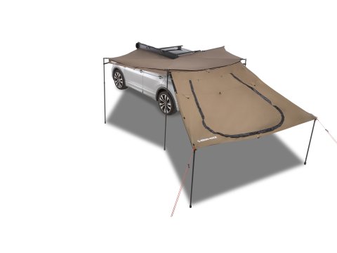Extension trapézoïdale avec porte pour auvent RHINO RACK 33400 Batwing Compact