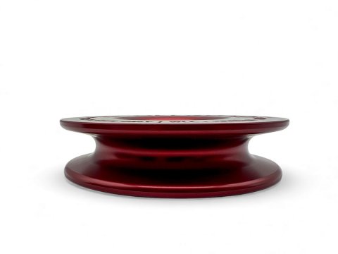 Anneau de treuillage alu 13.5T Ø148mm rouge N4-Offroad avec etui