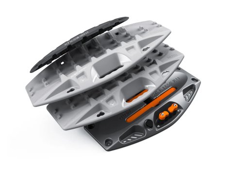Plaque à sable pour moto Maxtrax grise