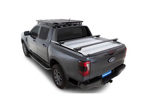 Kit 2 barres de toit Rhino Rack Sportz 1650mm Ford Ranger T9 Wildtrak avec rails de toit 2022+
