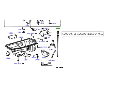 Jauge de niveau huile moteur HDJ80 24s
